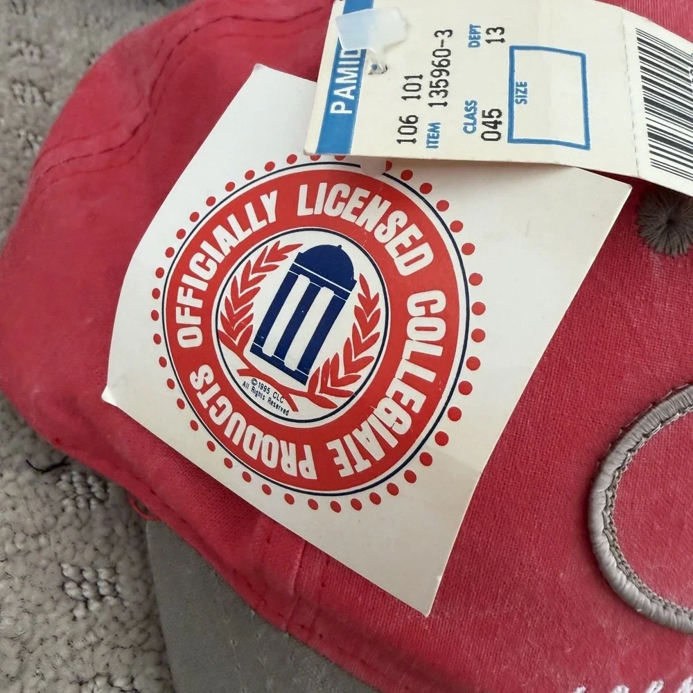 Vintage University of Nebraska Cornhuskers Adjustable Hat Adult Unisex Red NWT‎